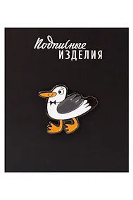 Купить Значок эмалированный Чайка идет (Санкт-Петербург) (1211593) — Фото №1
