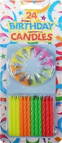 Купить Набор свечей для торта (24шт) (6см) (HF1024BHN) — Фото №1