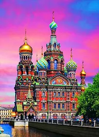 Купить Открытка с видами (СПб) Храм Воскресения Христова(Спас-на-Крови) 1883 [SPB-001] — Фото №1