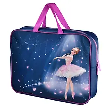 Купить Папка для тетрадей А4+ "ПРИНЦЕССА-БАЛЕРИНА" 34,5*26*7см, полиэстер, водоотталкив. ткань, молния — Фото №1