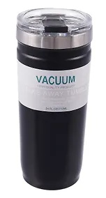 Купить Термостакан Черный (пластик/металл) (710мл) (12-07599-M8) — Фото №1