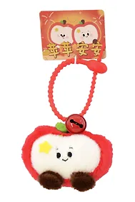 Купить Брелок Яблочко со звездочкой (текстиль) (9см) (12-202510-HANG_178) — Фото №1