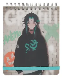 Купить Блокнот А6+ 100л кл. "Hello! 6" мат.пласт, спираль, фикс.резинка — Фото №1