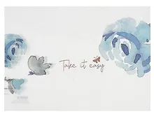 Купить Папка-конверт А4 на кнопке "Голубые цветы", ассорти — Фото №1