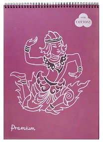 Купить Лилия Холдинг Полиграфия Блокнот "Premium Blackberry" (ежевичный) 30л А3 на пружине БPr3/Вb — Фото №1