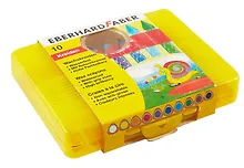 Купить Восковые мелки Eberhard Faber 10 шт., водостойкие , трехгранные — Фото №1