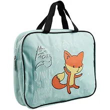 Купить Папка для тетрадей А4 "Foxy" молния, ткань — Фото №1