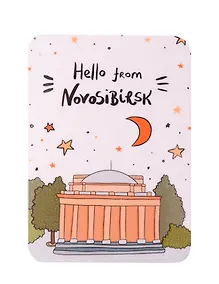 Купить Магнит Hello from Novosibirsk (Новосибирск) (МVS-013556) — Фото №1