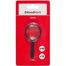 Купить Лупа 40мм 10-кратная, блистер, GoodMark — Фото №1