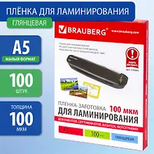 Купить Пленки-заготовки д/ламинирования А5 100шт 100мкм — Фото №1