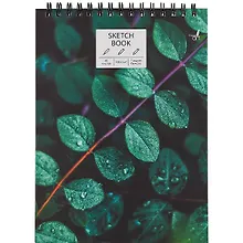 Купить Скетчбук А4 60л "SKETCHBOOK. Микромир" белый офсет, 100г/м2, тв.обложка, евроспираль — Фото №1