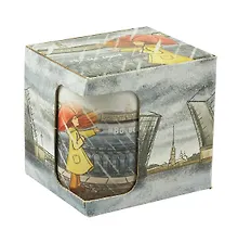 Купить Кружка СПб Во все серые (девочка с зонтом) (керамика) (330мл) (коробка) — Фото №1