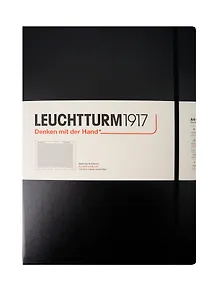 Купить Книга для записей A4+, 117 листов в клетку "Master", твердая обложка, черный, Leuchtturm1917 — Фото №1