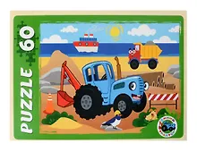 Купить Пазл 60 элемента "Синий трактор" №14 33х24 см — Фото №1