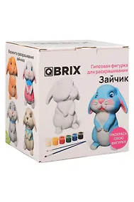 Купить QBRIX Гипсовая фигурка для раскрашивания Зайчик — Фото №1