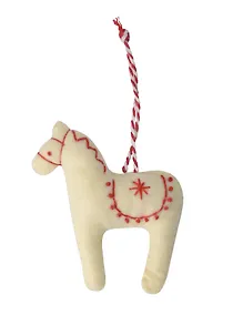 Купить Новогоднее подвесное украшение Символ года Лошадка (текстиль) (10см) (12-STN-3) — Фото №1