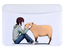 Купить Чехол для карточек горизонтальный Капибара Аниме — Фото №1
