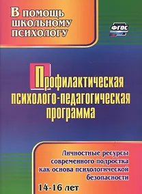Купить Профилактическая психолого-педагогическая программа. Личностные ресурсы современного подростка как основа психологической безопасности — Фото №1