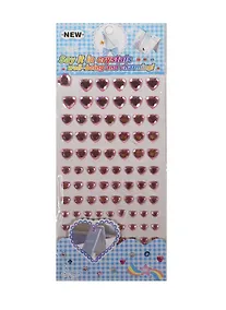 Купить Кристаллы сердца микс размеров розовый (11097003) — Фото №1