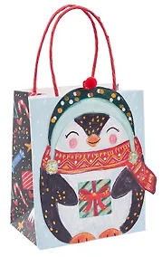 Купить Пакет А6 15.5*12.7*7.5 "Пингвин" НГ, бум.мат.ламинат — Фото №1