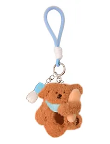 Купить Брелок обвес на сумку Собачка с батоном (текстиль) (10см) (12-202510-HANG_187) — Фото №1