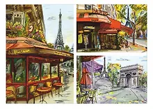 Купить ДРУГИЕ ЛЮДИ Рисовая бумага А3 Старое кафе 1016 — Фото №1