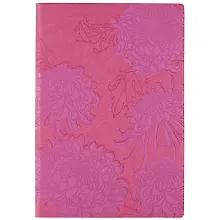 Купить Ежедневник недат. А5 120л "Виннер" розовый, кожзам, мягкий переплет, блинт.тисн, шелкография, офсет, ляссе — Фото №1