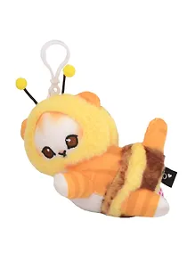 Купить Брелок Kawaii Котик-Пчелка Кигуруми (текстиль) (14см) (12-1310-202405-T4) — Фото №1