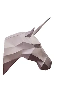 Купить Набор для сборки полигональных фигур: Единорог (белый) — Фото №1