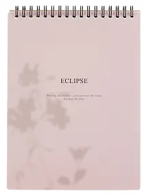 Купить Блокнот А5 50 листов в клетку "Shadow", розовый, спираль — Фото №1