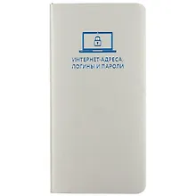 Купить Записная книжка Escalada для интернет-адресов и паролей, серебряная, А6– — Фото №1