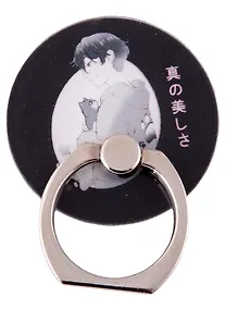 Купить Держатель-кольцо для телефона Аниме Парень с котиком (Сёнэн) (металл) (коробка) — Фото №1