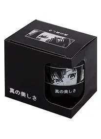 Купить Кружка Аниме Лицо (Сёдзё) (черная) (керамика, деколь) (330мл) (коробка) — Фото №1