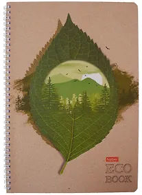 Купить Тетрадь в клетку Hatber, "Экобук", А4, 96 листов, в ассортименте — Фото №1