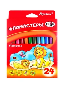 Купить Фломастеры Гамма, "Мультики", 24 цвета — Фото №1