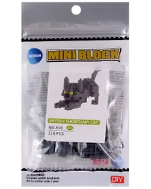 Купить Конструктор "Британская короткошерстная голубая кошка", 116 элементов, пластик, во флоупаке — Фото №1