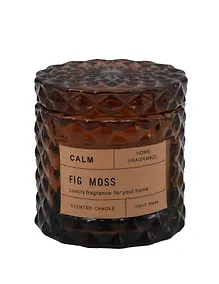 Купить Свеча ароматическая в стакане с крышкой Fig Moss (50г) (коробка) (12-EDENG-202505-HD16) — Фото №1