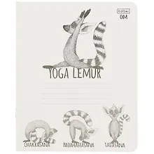 Купить Тетрадь в клетку Hatber, Animals Yoga, 24 листа, в ассортименте — Фото №1