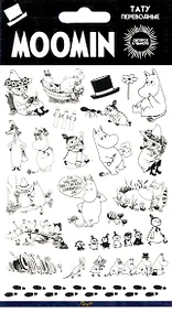 Купить Светящиеся наклейки-тату переводные Муми-тролли 110х200 — Фото №1