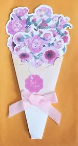 Купить Набор для творчества, Color Kit Набор для скрапбукинга Открытка букетик Персиковый (OTK04) — Фото №1
