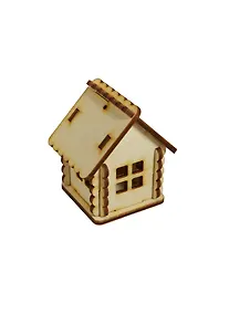 Купить Домик Микро-1 (3D-модель) (151774) (55х44х60мм) (игрушка из дерева) (упаковка) — Фото №1