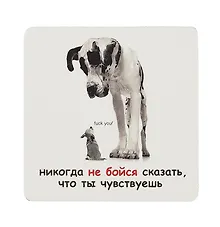 Купить Сувенир МАГНИТИК Магнит 6,5*6,5см "Приколы": "Никогда не бойся сказать..." — Фото №1