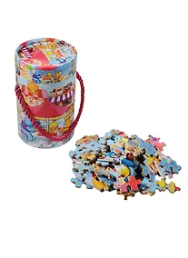 Купить Пазлы в тубусе с веревочной ручкой, 80 деталей, звери в кафе (15-02203-14) — Фото №1