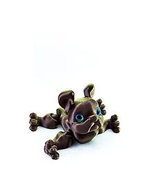 Купить Фигурка 3D с кнопкой Бульдог Бруно (пластик) (9х7) (09006999) — Фото №1