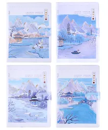 Купить Тетрадь общая «Winter scenery» в ассортименте, 68 листов в линейку, А5 — Фото №1