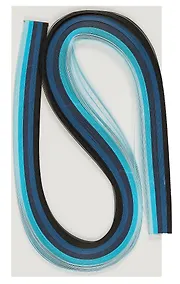 Купить Бумага для квиллинга в пакете с подложкой (3mm) (120 листов) (52cm) оттенки синего — Фото №1