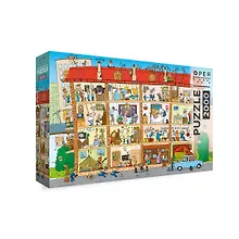 Купить Пазл "ФРЕЯ" "Панельный дом и жители в нем", 2000 элементов — Фото №1