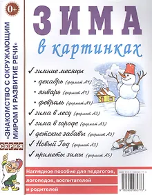 Купить Зима в картинках. Наглядное пособие для педагогов, логопедов, воспитателей и родителей — Фото №1