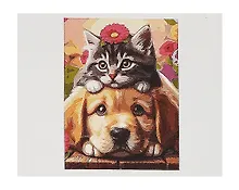 Купить Холст с красками по номерам "Маленькие друзья", 30 х 40 см — Фото №1