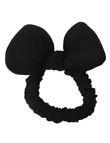 Купить Резиночка дутая Бантик (черная) (текстиль) (10см) (12-2025093-18) (Lafilaf) — Фото №1